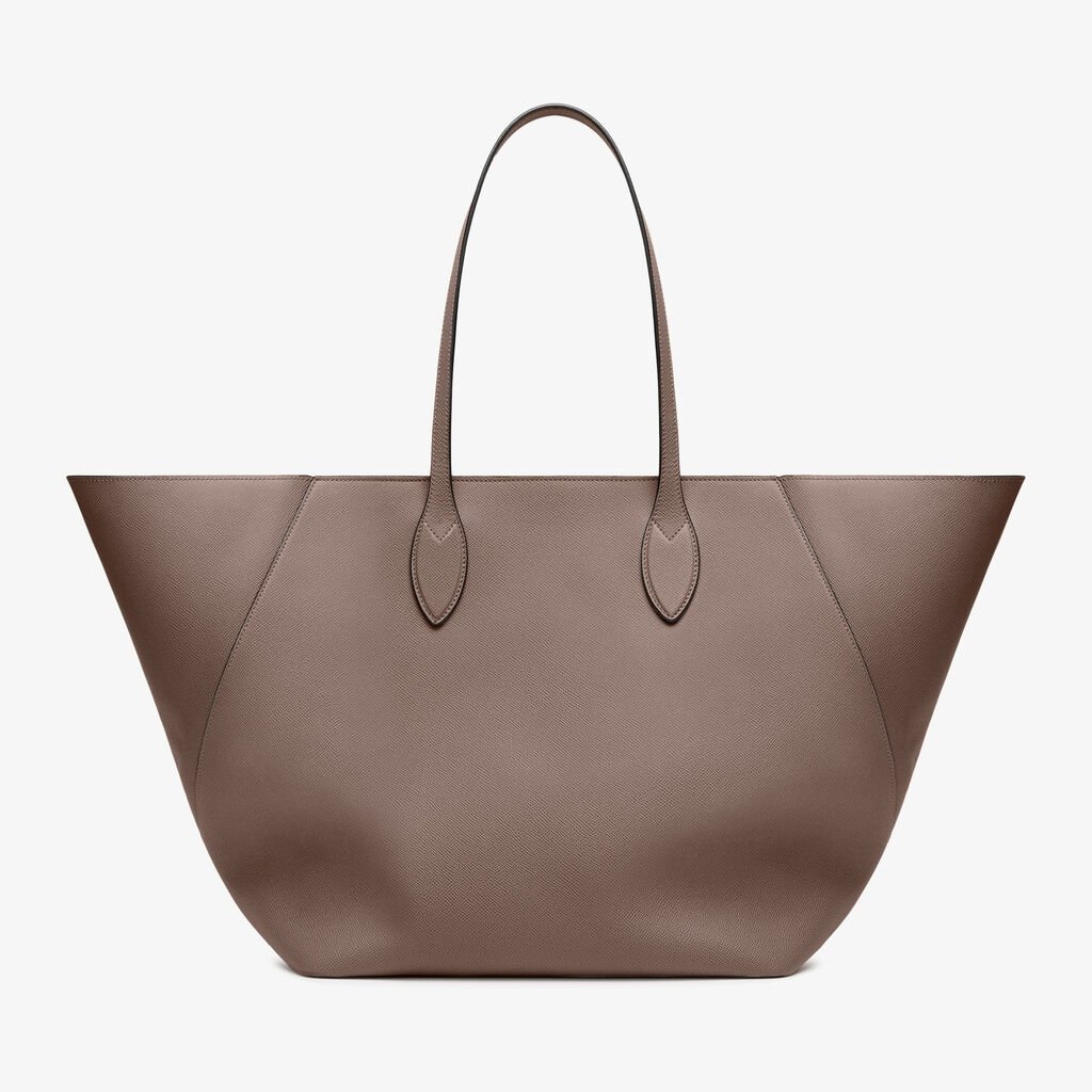 Brown Structured Everyday Shoulder Tote Bag