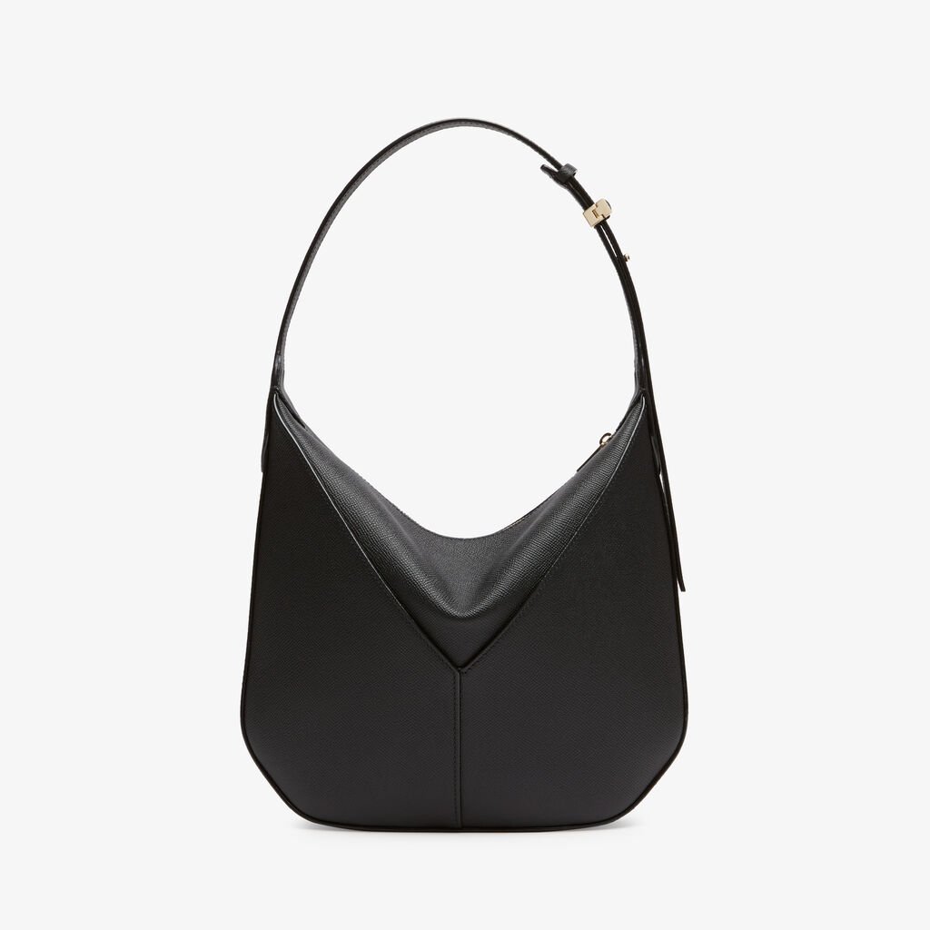 Black Adjustable Everyday Shoulder Bag