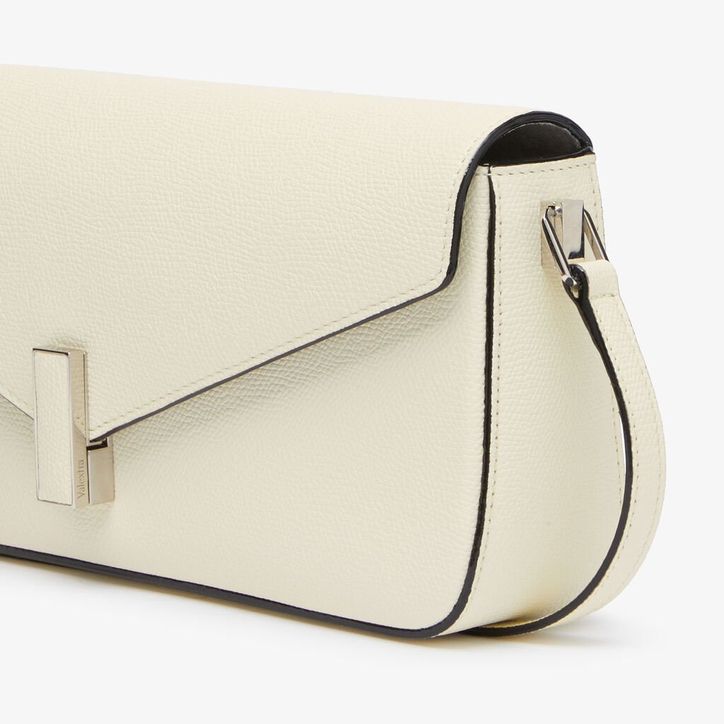 Cream Structured Adjustable Shoulder Bag - Image 5