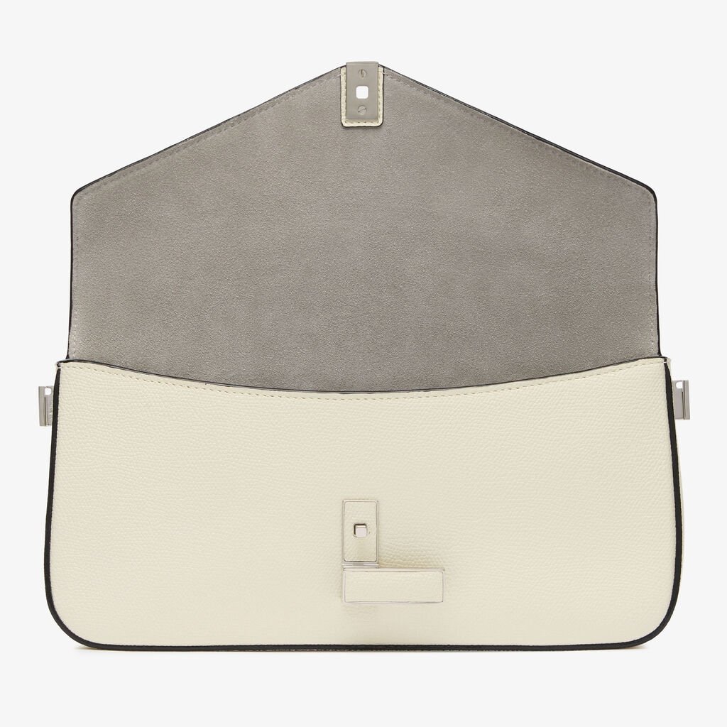 Cream Structured Adjustable Shoulder Bag - Image 6